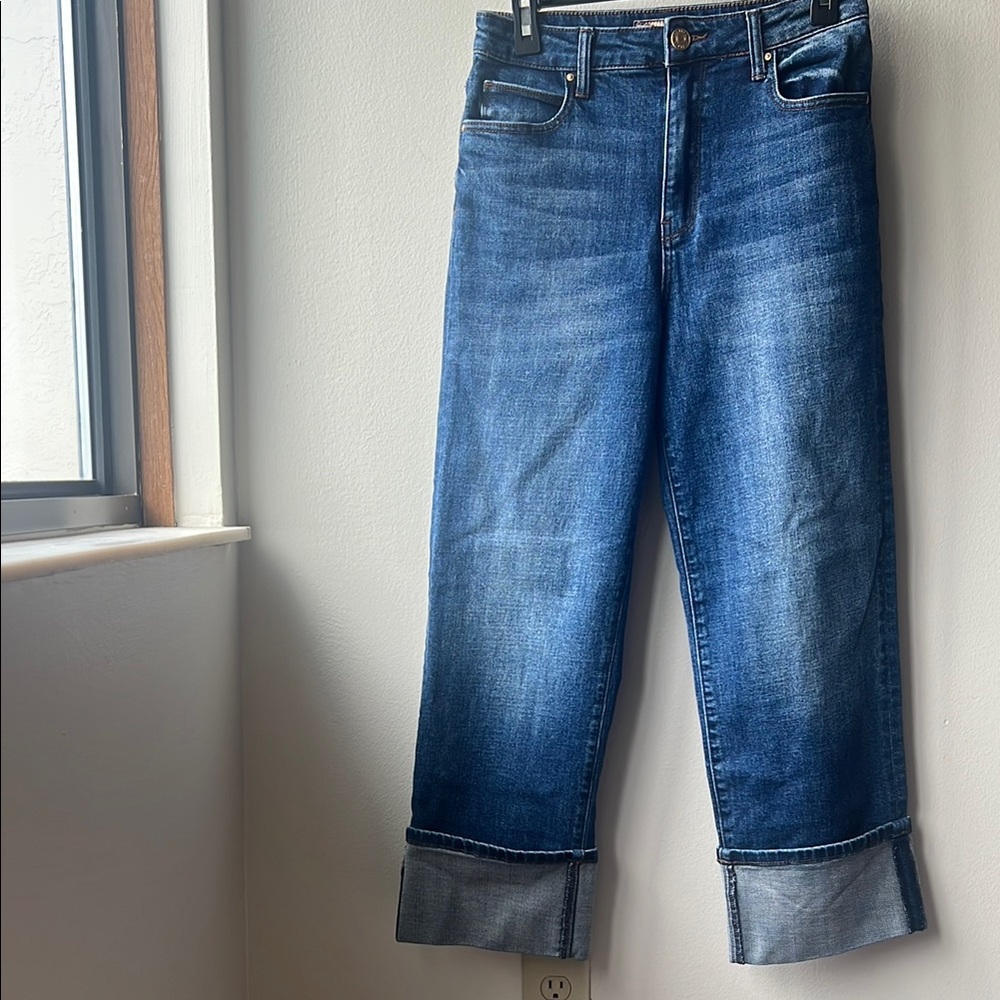 Kut From the Kloth Sienna High Rise Wide Leg Cuffed Size 0 RUNS LARGE